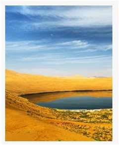 《沙漠中的千岛湖》》